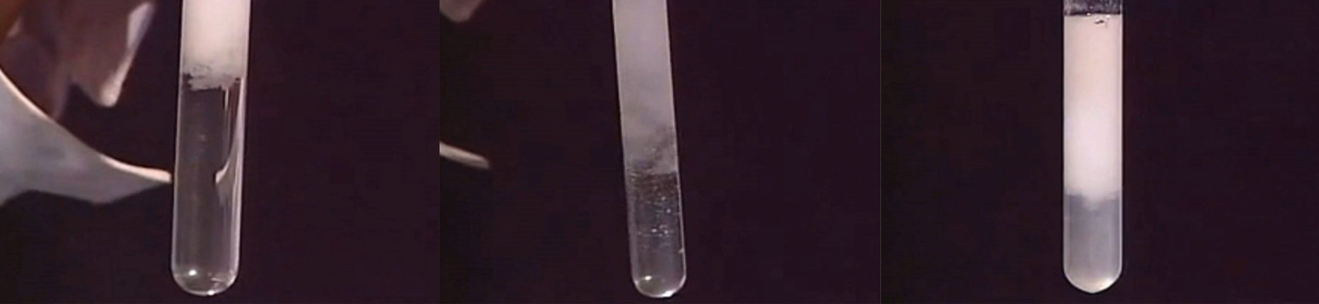 向NaOH溶液里滴加AlCl3溶液至過量,開始無沉淀，過一會兒產(chǎn)生白色沉淀且不溶解